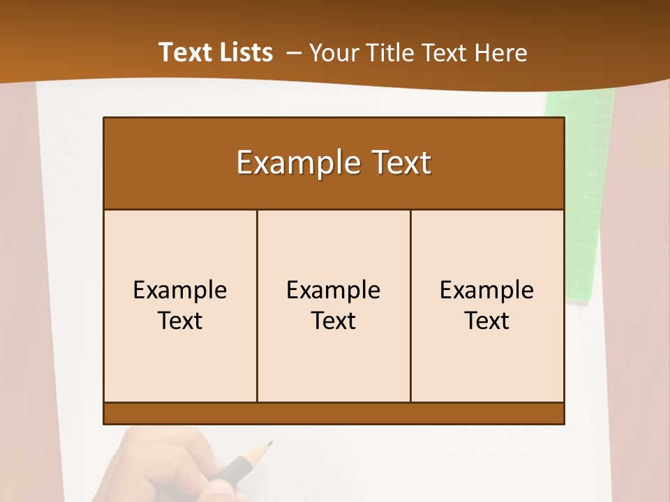 Pad Triangle Accessories PowerPoint Template