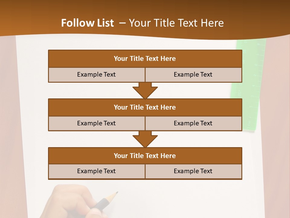 Pad Triangle Accessories PowerPoint Template