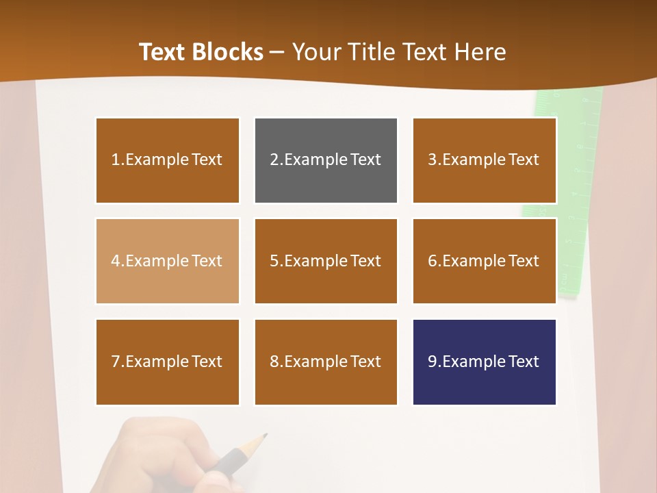 Pad Triangle Accessories PowerPoint Template