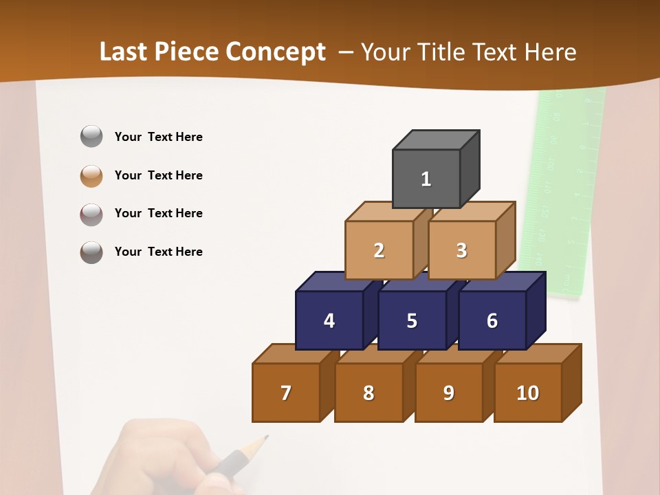Pad Triangle Accessories PowerPoint Template