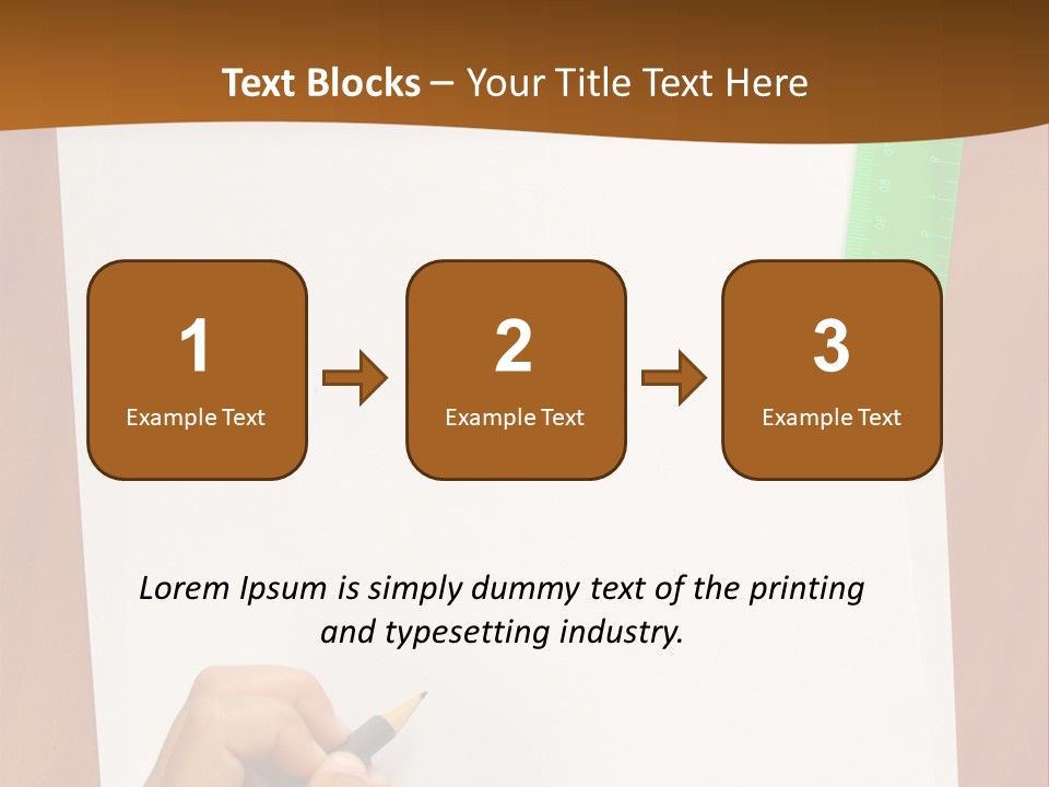 Pad Triangle Accessories PowerPoint Template