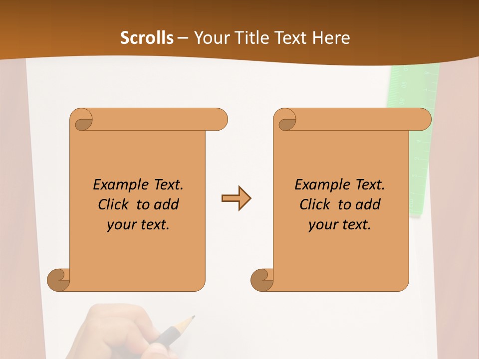 Pad Triangle Accessories PowerPoint Template