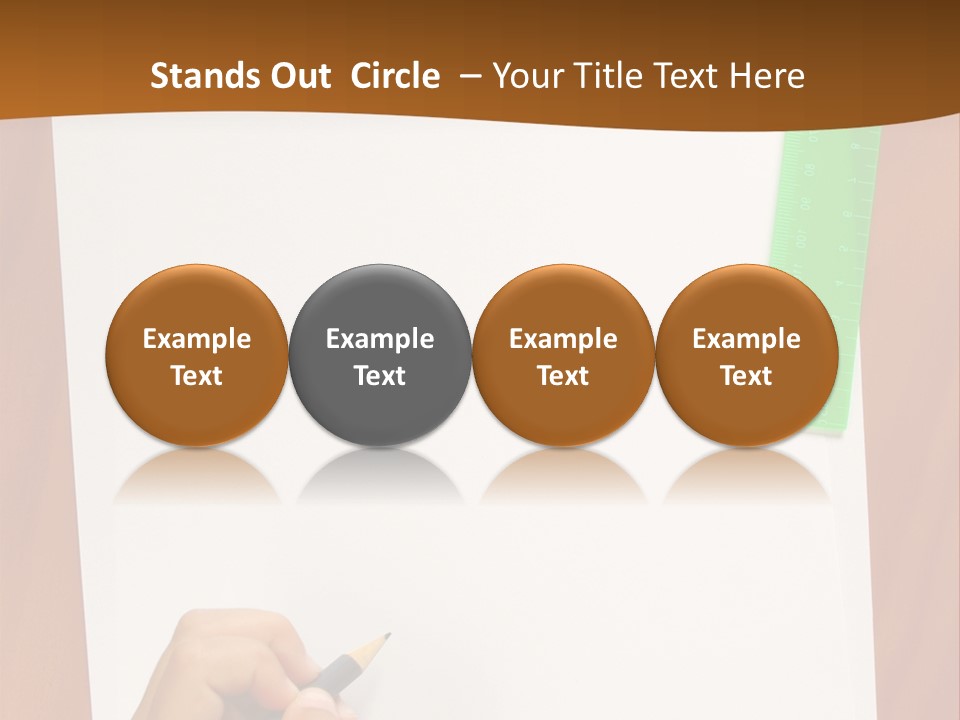 Pad Triangle Accessories PowerPoint Template