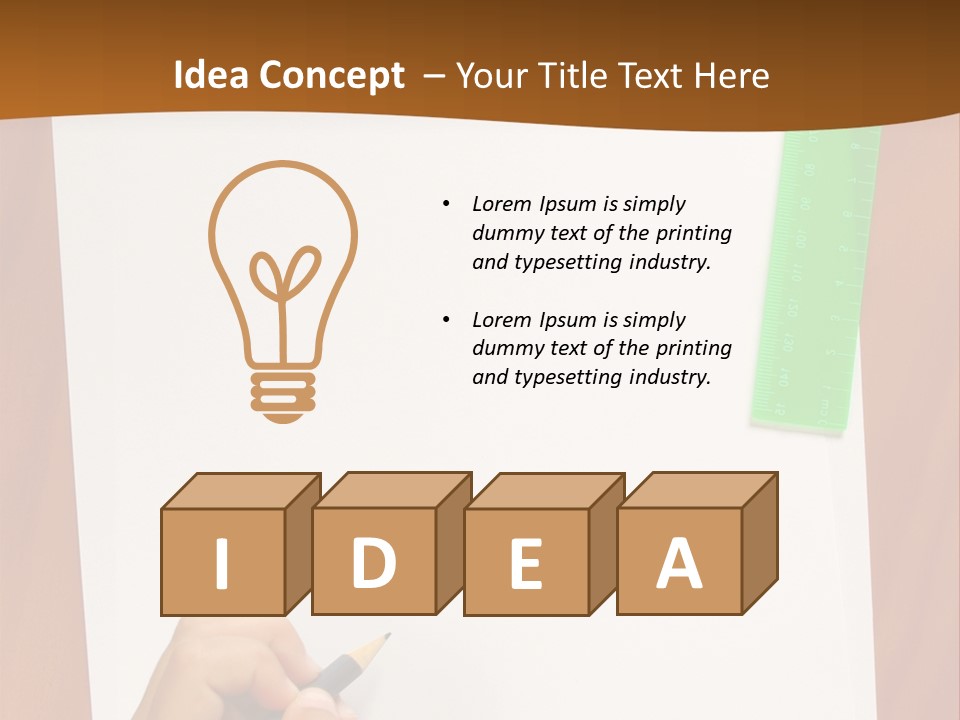 Pad Triangle Accessories PowerPoint Template