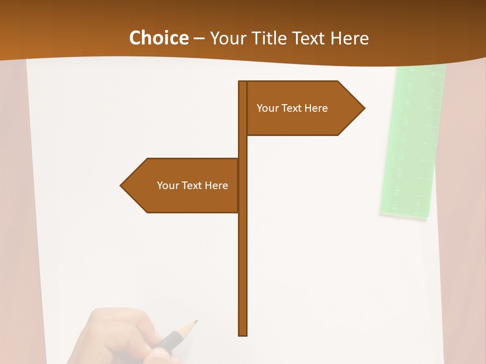 Pad Triangle Accessories PowerPoint Template