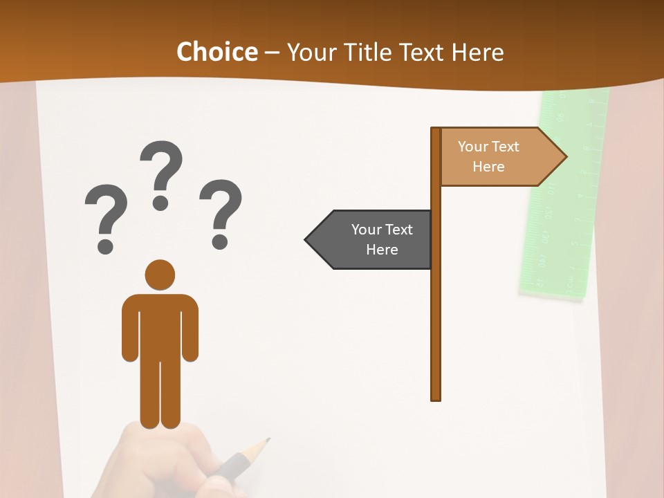 Pad Triangle Accessories PowerPoint Template