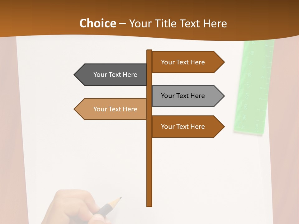 Pad Triangle Accessories PowerPoint Template