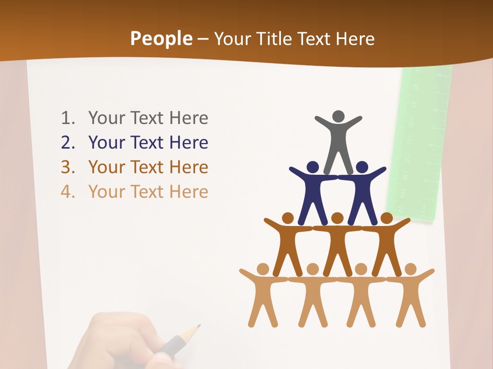 Pad Triangle Accessories PowerPoint Template