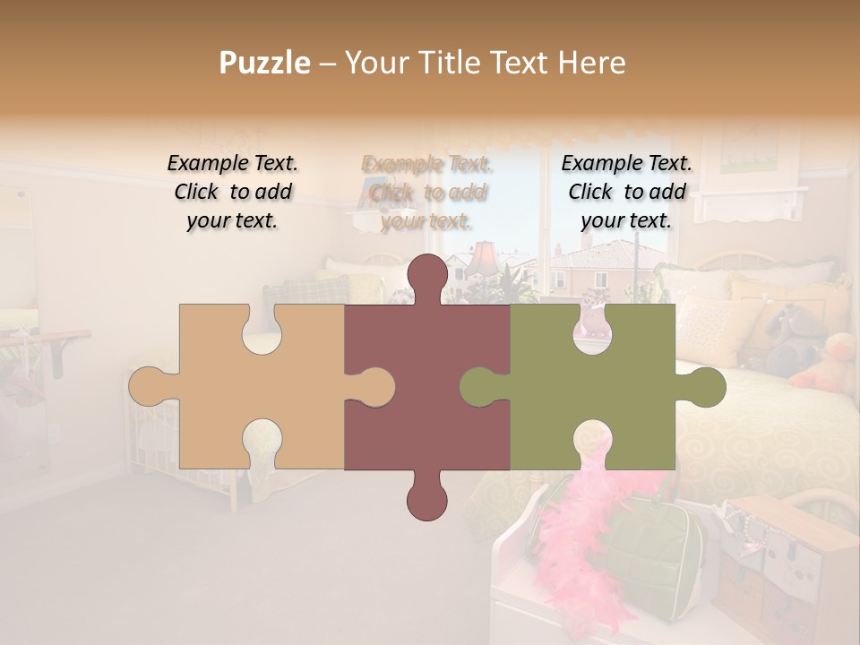 Wood Comfortable Blue PowerPoint Template