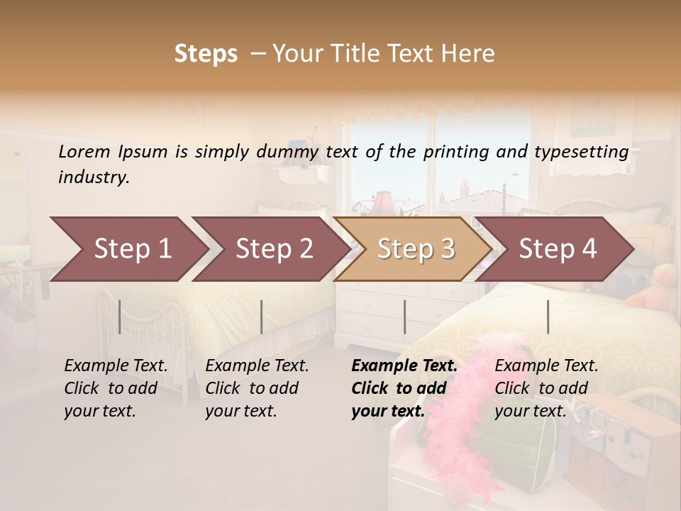 Wood Comfortable Blue PowerPoint Template