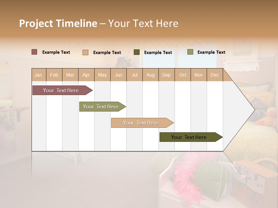 Wood Comfortable Blue PowerPoint Template