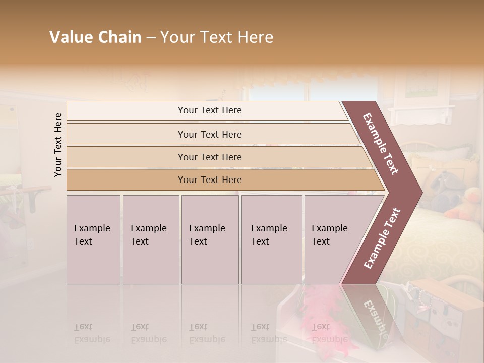 Wood Comfortable Blue PowerPoint Template