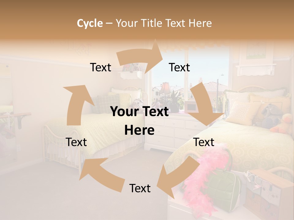 Wood Comfortable Blue PowerPoint Template