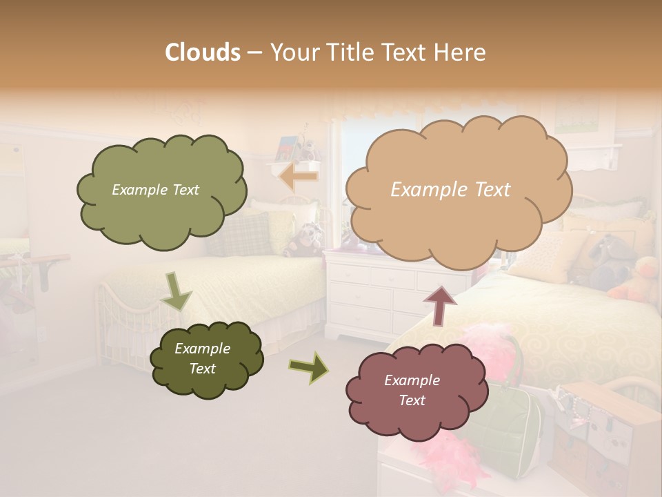 Wood Comfortable Blue PowerPoint Template