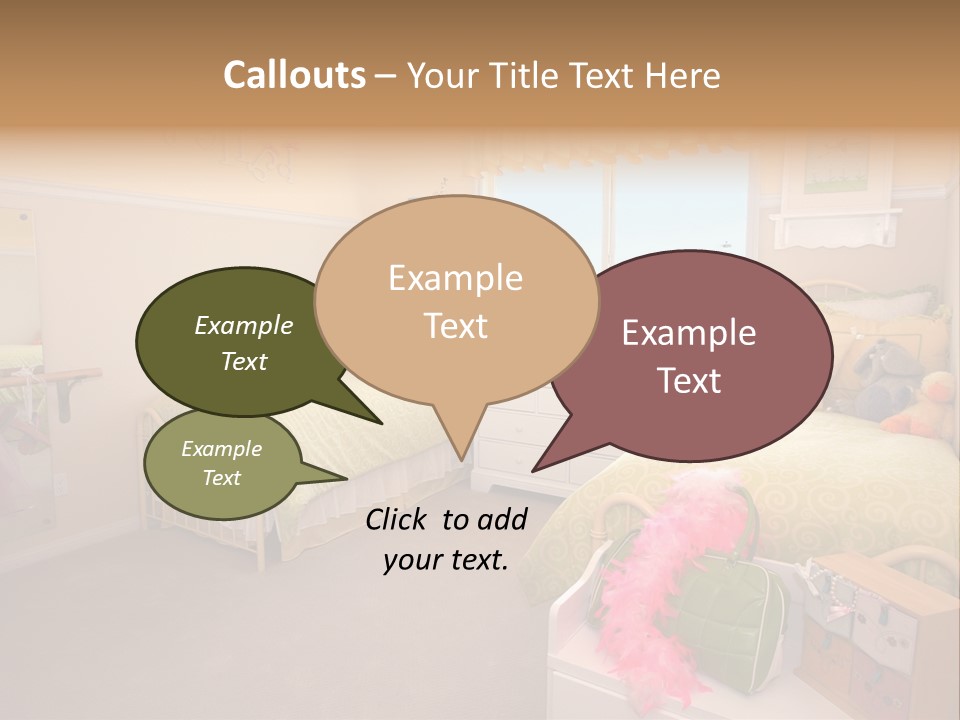 Wood Comfortable Blue PowerPoint Template