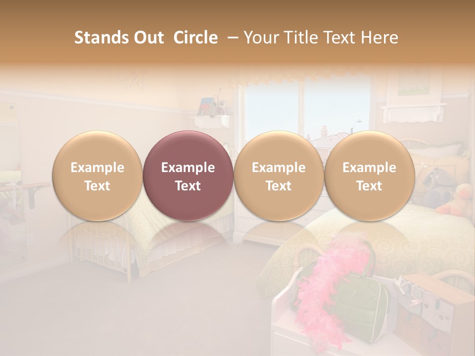 Wood Comfortable Blue PowerPoint Template