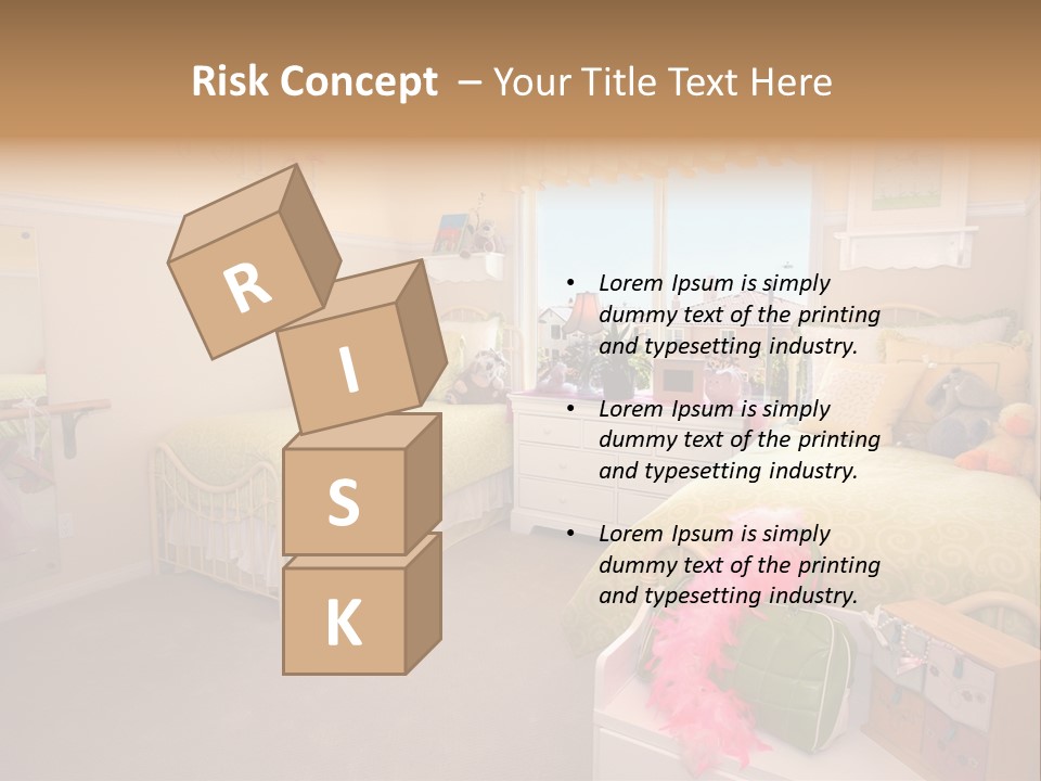 Wood Comfortable Blue PowerPoint Template