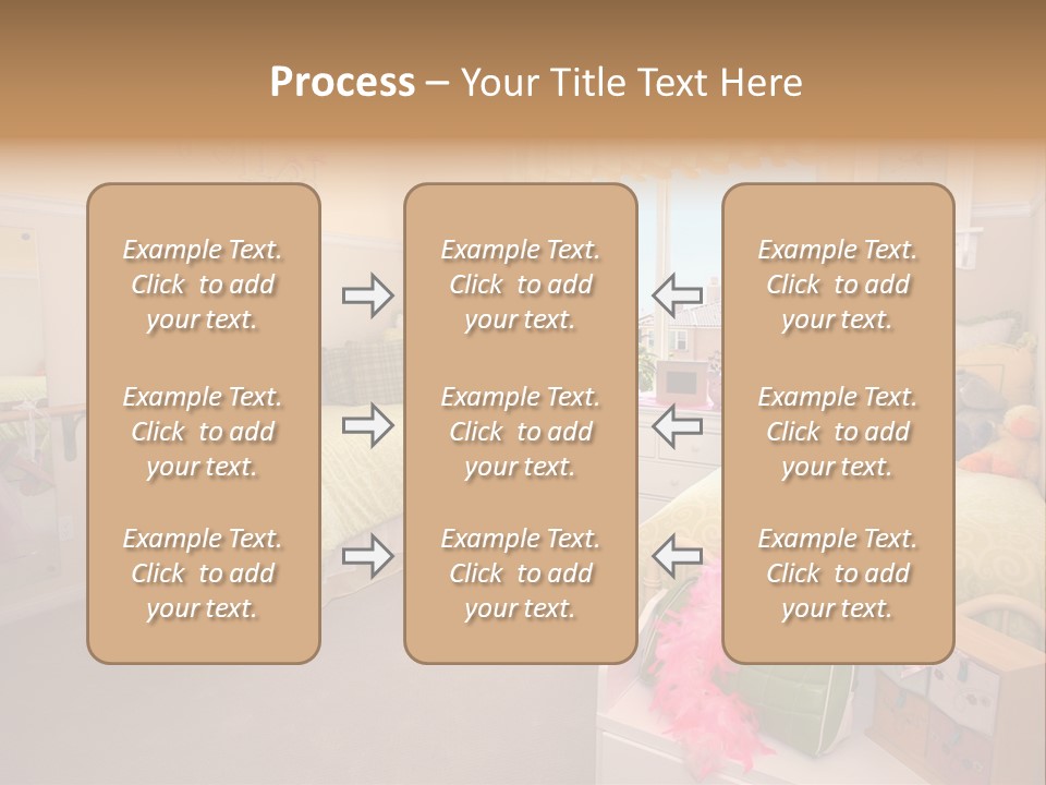Wood Comfortable Blue PowerPoint Template