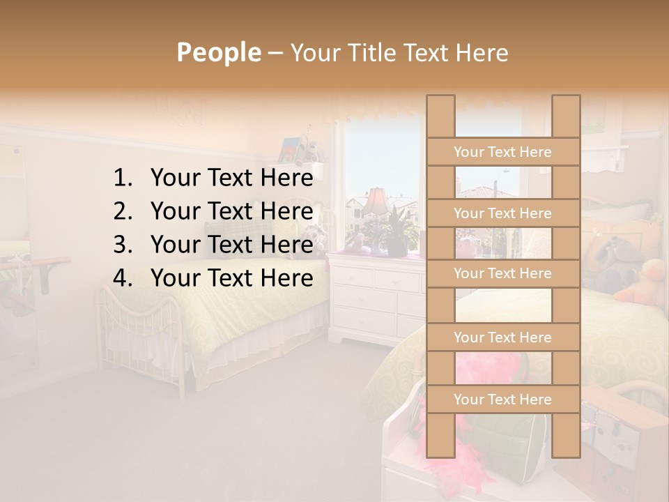 Wood Comfortable Blue PowerPoint Template