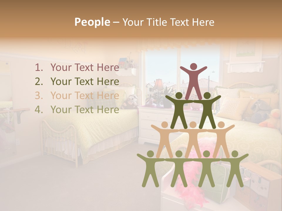 Wood Comfortable Blue PowerPoint Template