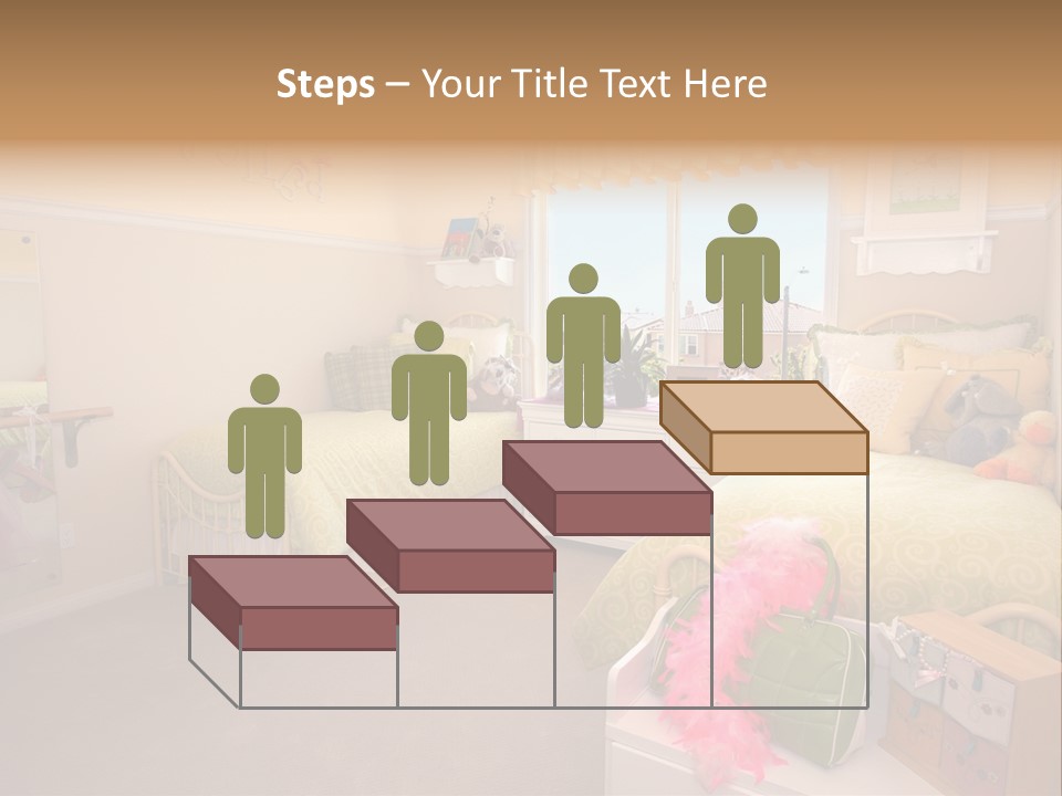 Wood Comfortable Blue PowerPoint Template