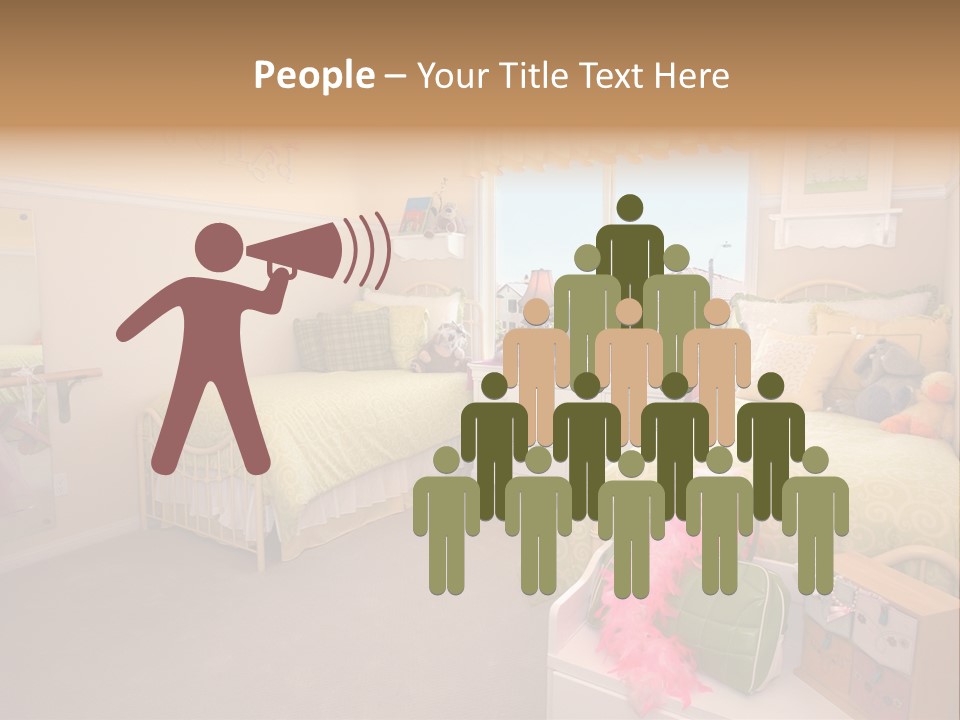 Wood Comfortable Blue PowerPoint Template