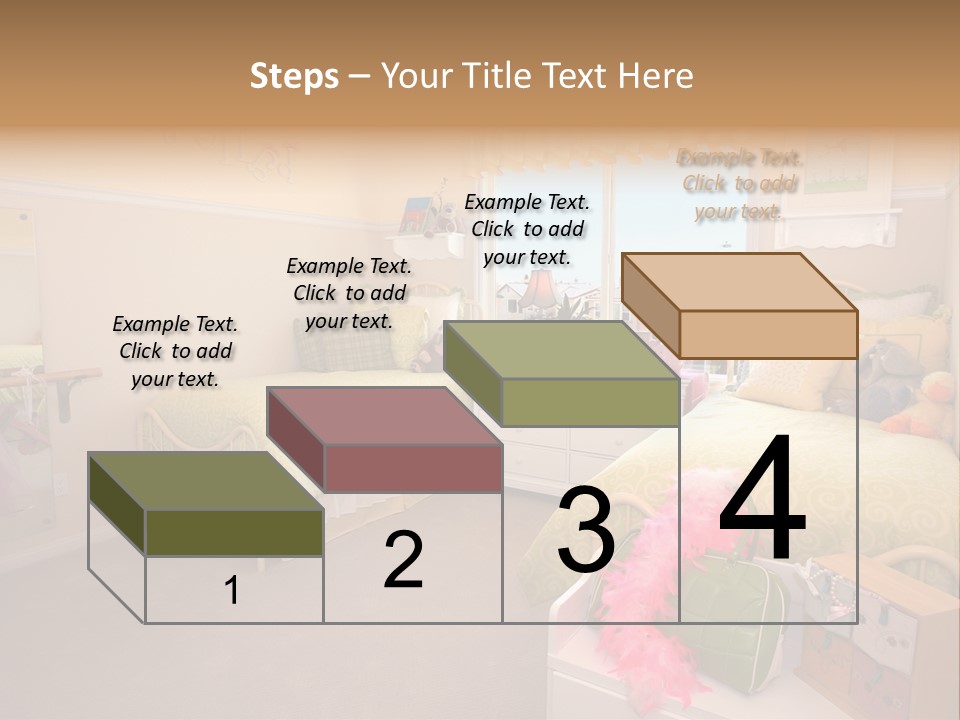 Wood Comfortable Blue PowerPoint Template