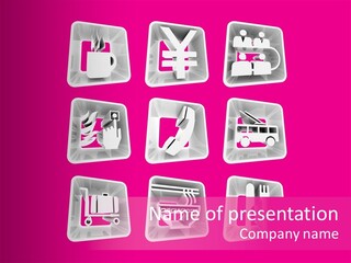 A Bunch Of Different Items In A Plastic Container PowerPoint Template