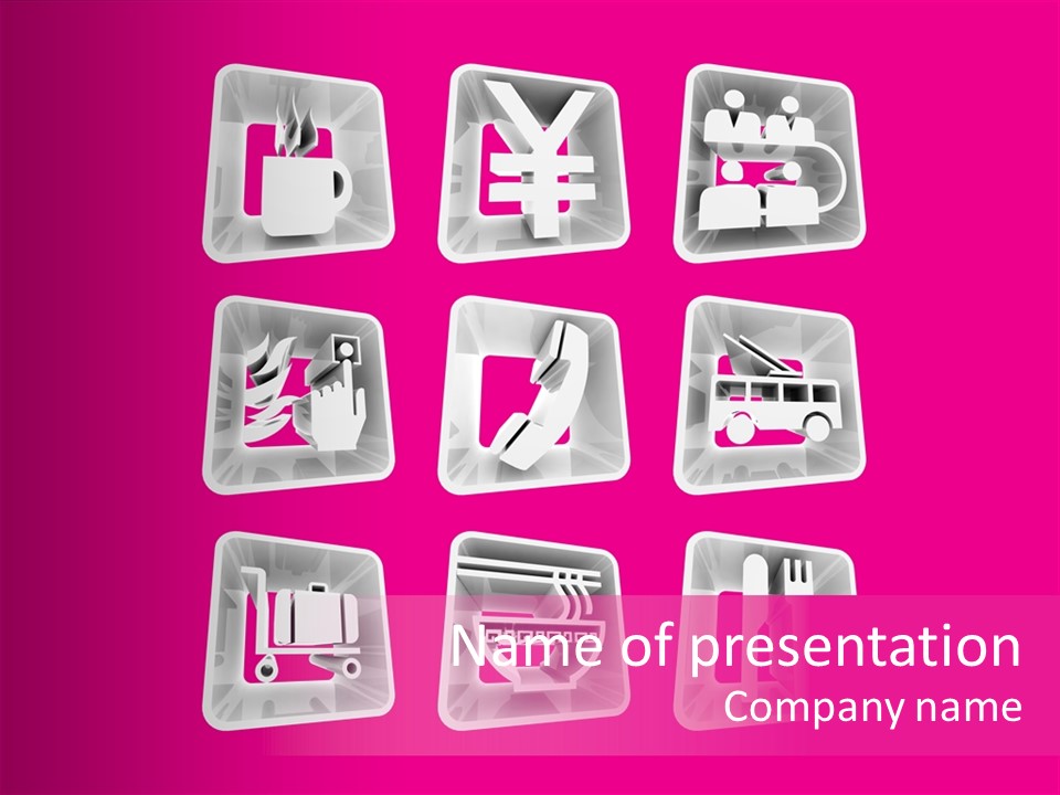 A Bunch Of Different Items In A Plastic Container PowerPoint Template