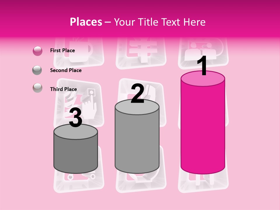 A Bunch Of Different Items In A Plastic Container PowerPoint Template