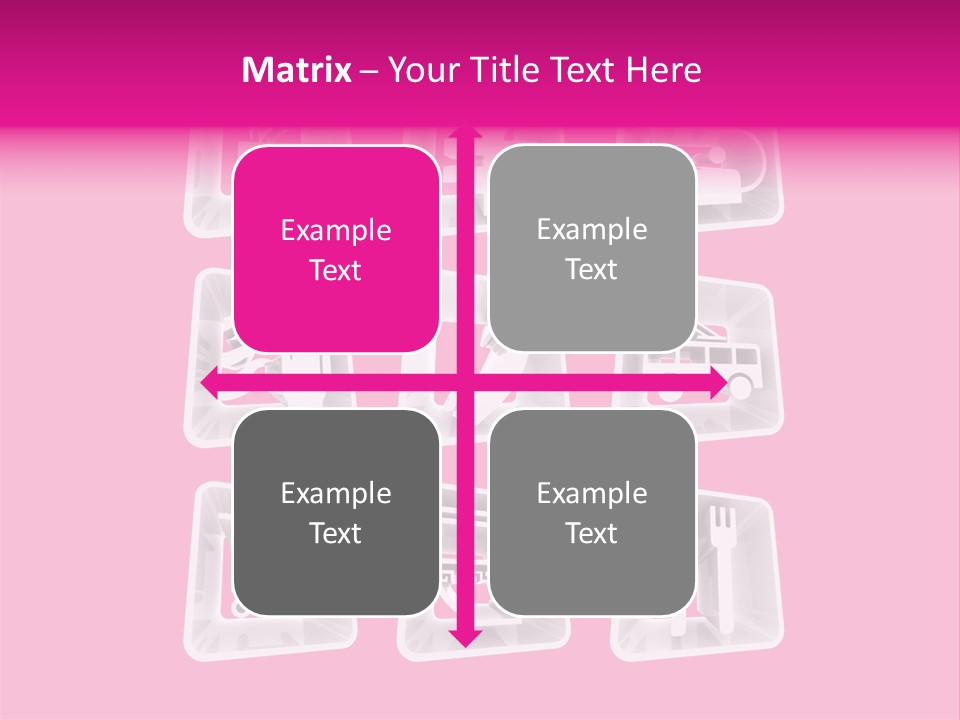 A Bunch Of Different Items In A Plastic Container PowerPoint Template