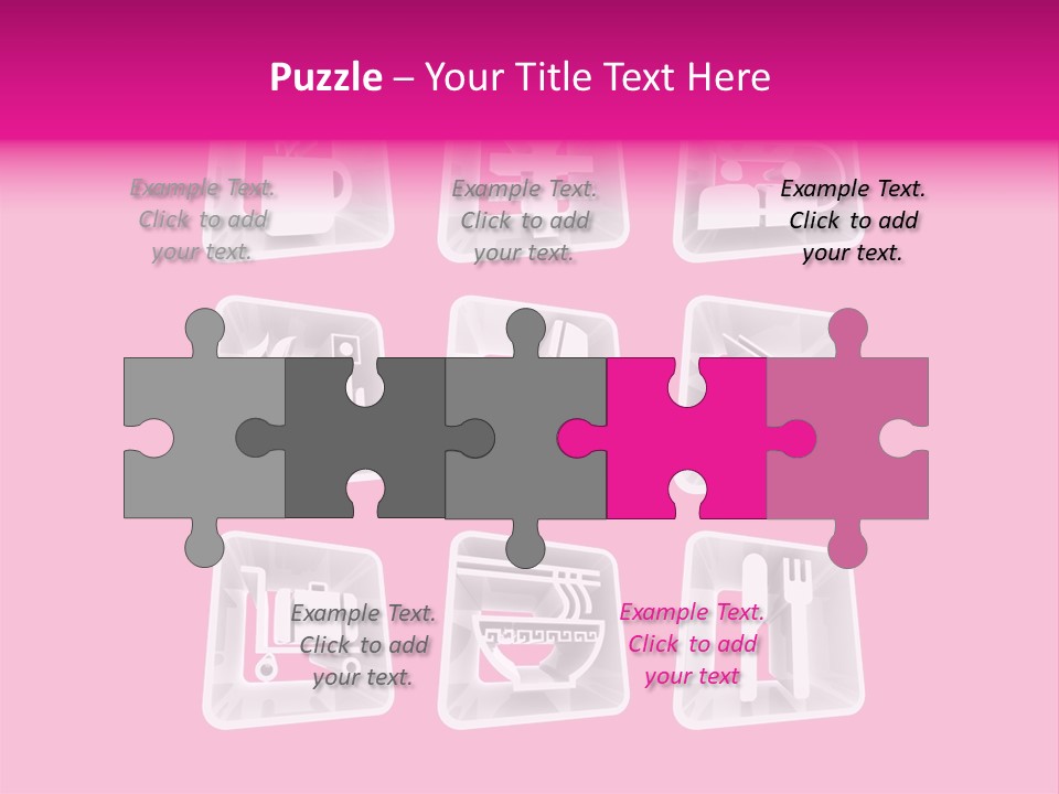 A Bunch Of Different Items In A Plastic Container PowerPoint Template