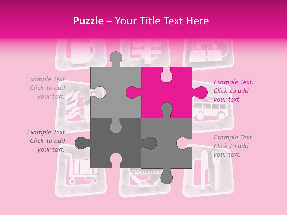 A Bunch Of Different Items In A Plastic Container PowerPoint Template