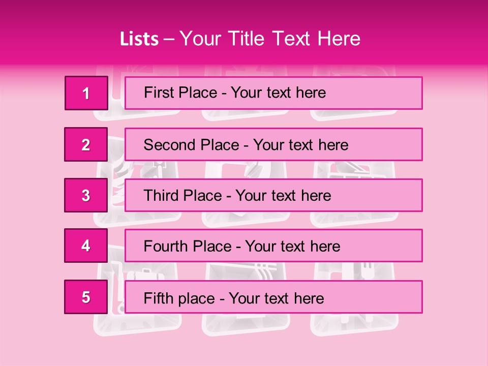 A Bunch Of Different Items In A Plastic Container PowerPoint Template