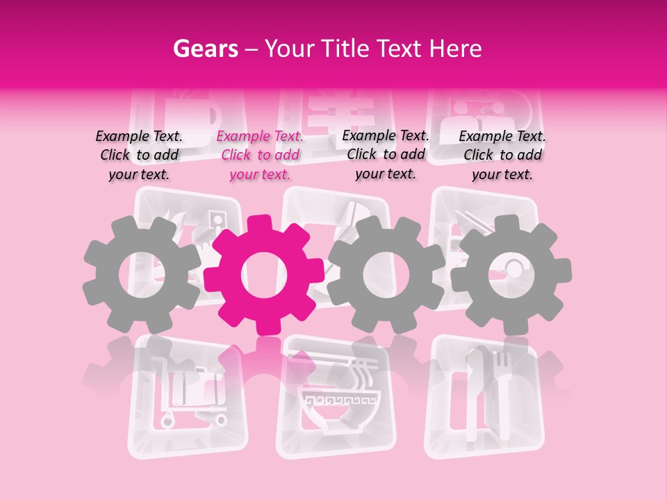 A Bunch Of Different Items In A Plastic Container PowerPoint Template