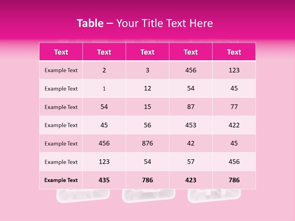 A Bunch Of Different Items In A Plastic Container PowerPoint Template