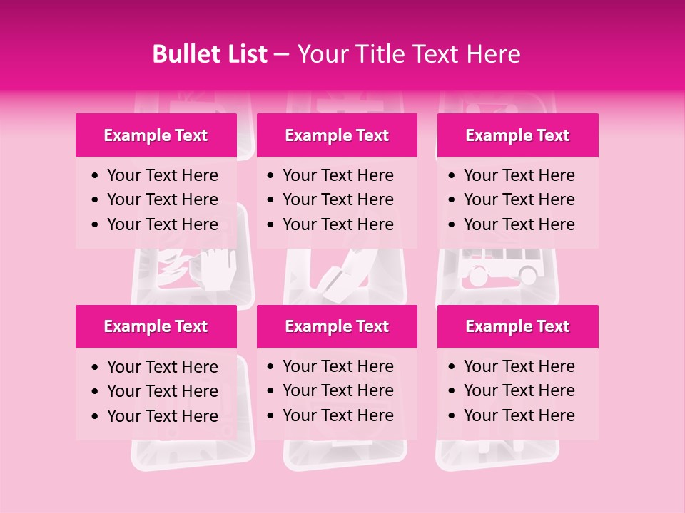 A Bunch Of Different Items In A Plastic Container PowerPoint Template