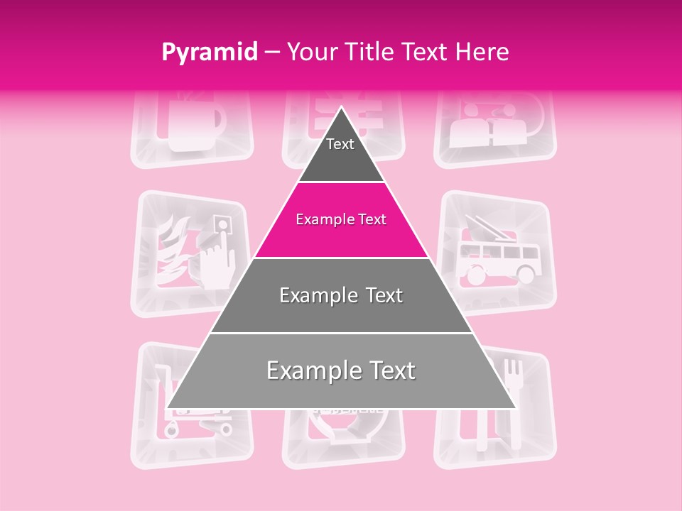 A Bunch Of Different Items In A Plastic Container PowerPoint Template