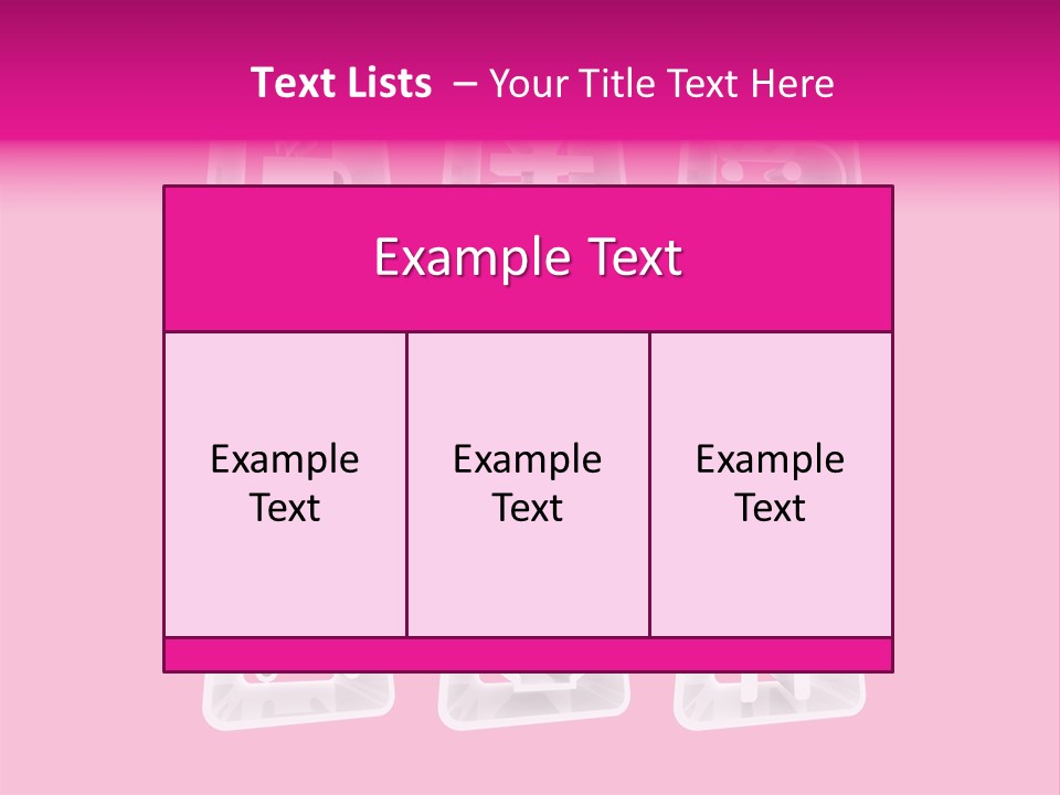 A Bunch Of Different Items In A Plastic Container PowerPoint Template