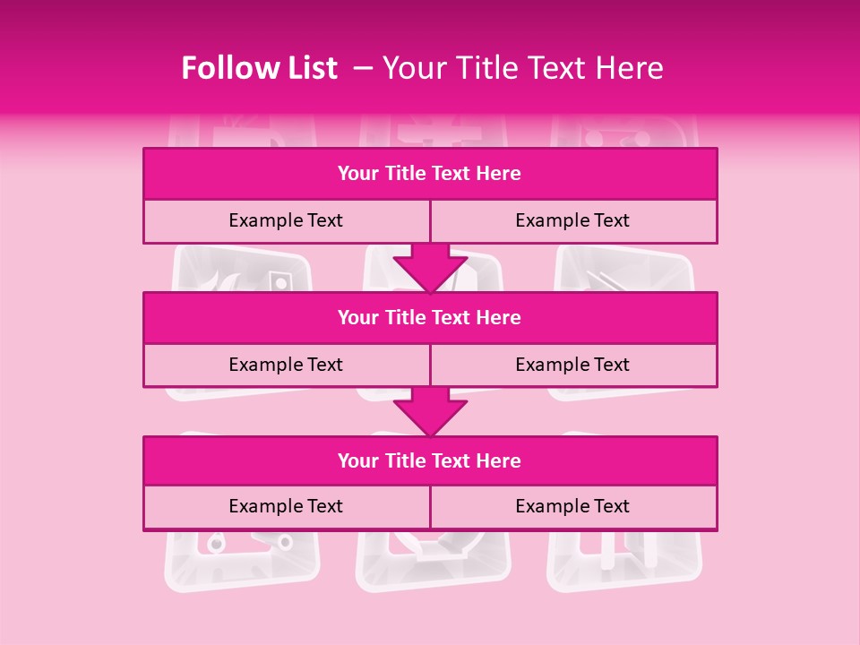 A Bunch Of Different Items In A Plastic Container PowerPoint Template
