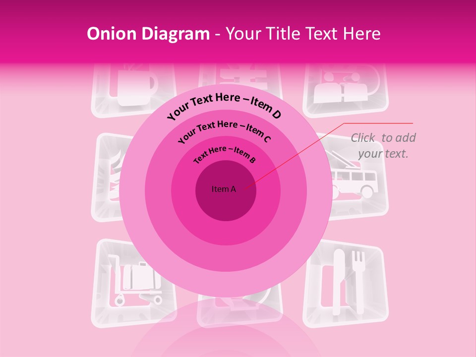 A Bunch Of Different Items In A Plastic Container PowerPoint Template