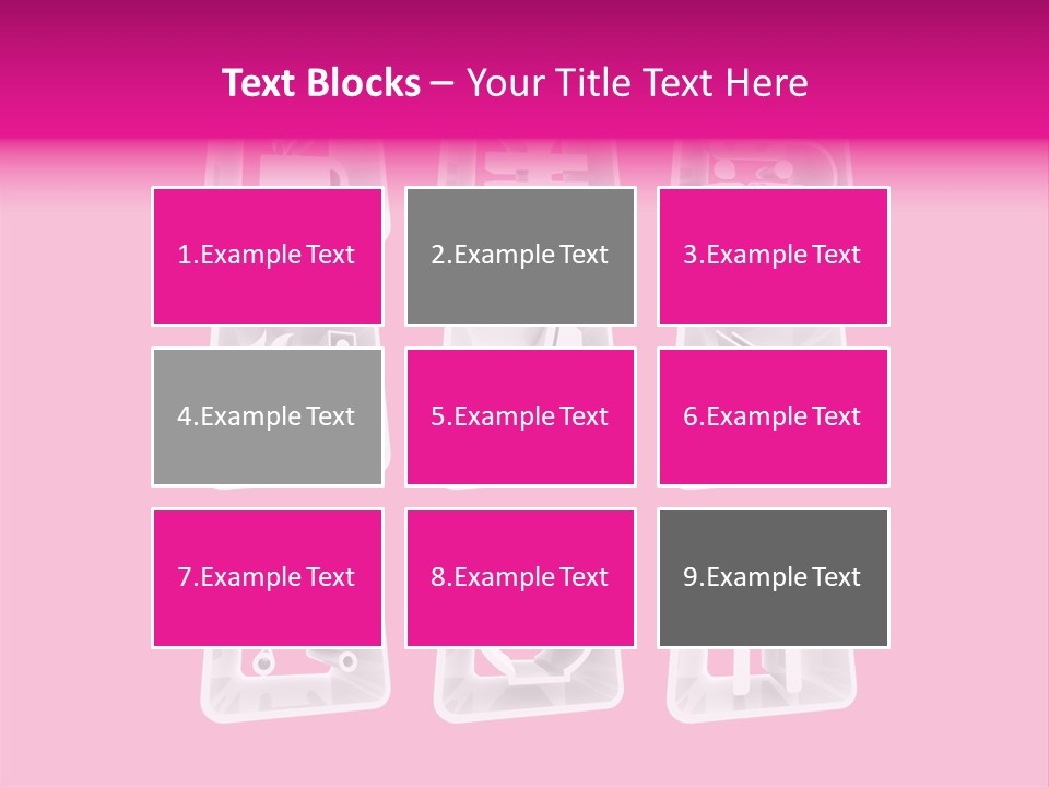 A Bunch Of Different Items In A Plastic Container PowerPoint Template