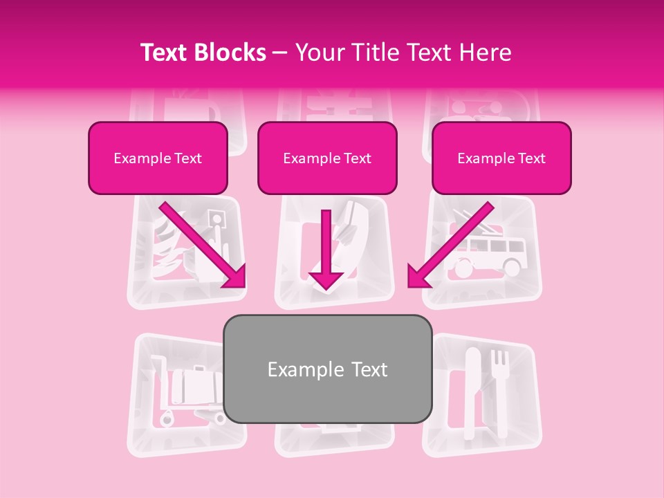 A Bunch Of Different Items In A Plastic Container PowerPoint Template