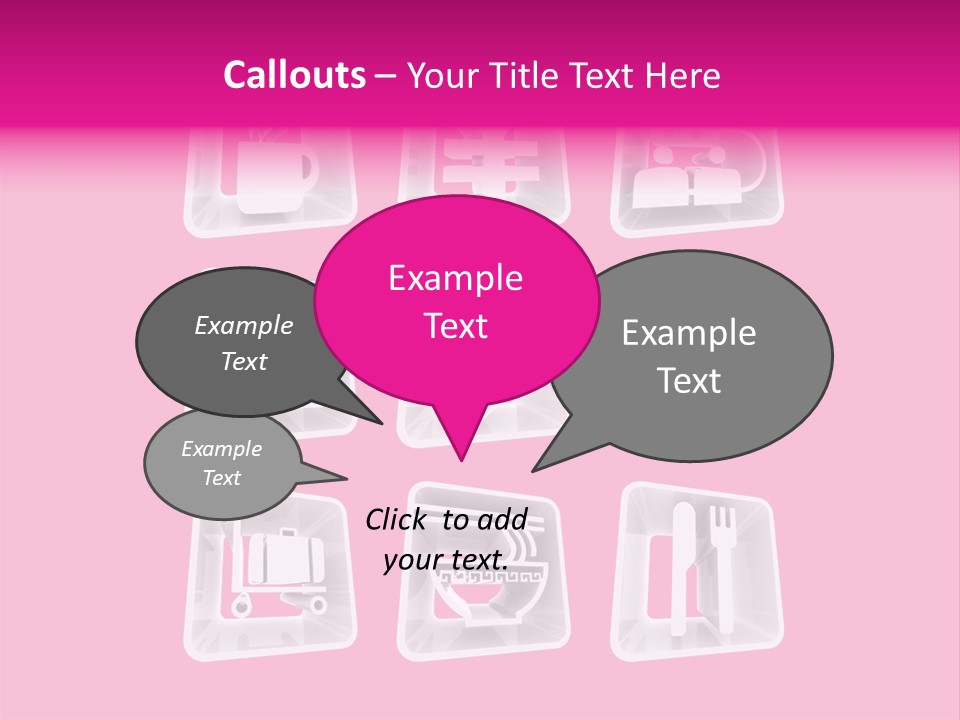 A Bunch Of Different Items In A Plastic Container PowerPoint Template