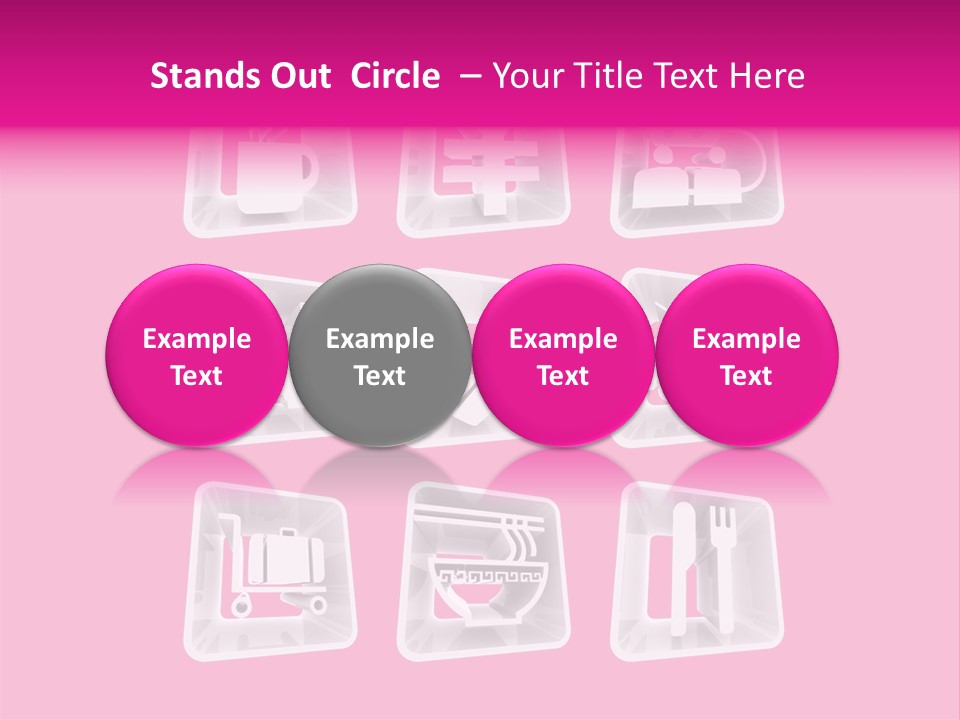 A Bunch Of Different Items In A Plastic Container PowerPoint Template