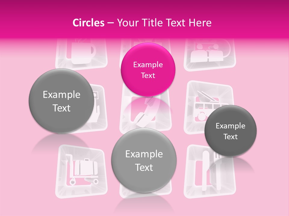 A Bunch Of Different Items In A Plastic Container PowerPoint Template