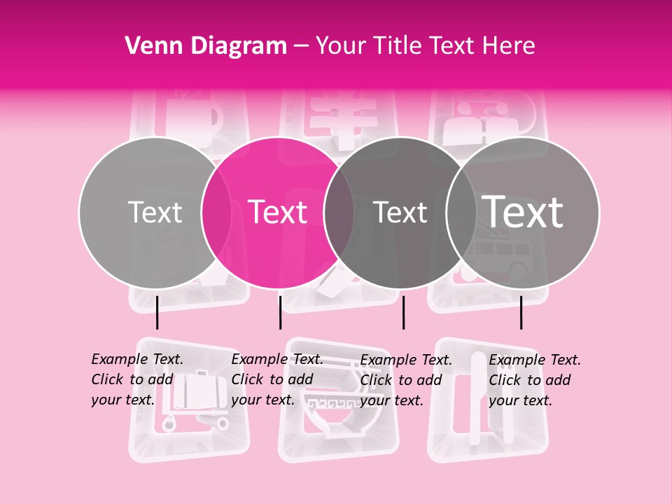 A Bunch Of Different Items In A Plastic Container PowerPoint Template
