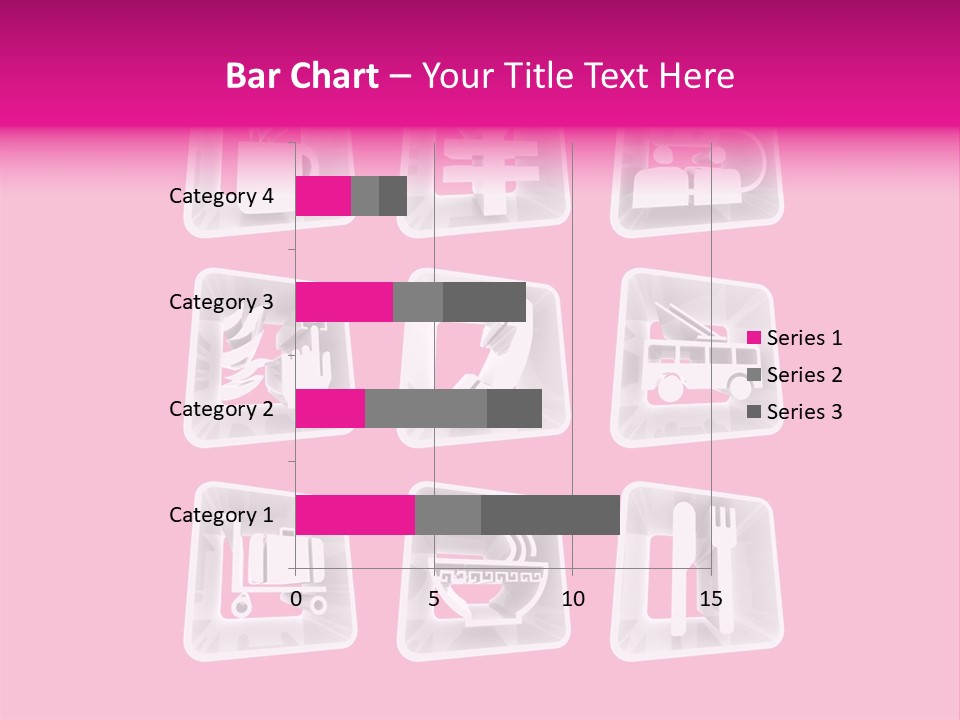 A Bunch Of Different Items In A Plastic Container PowerPoint Template