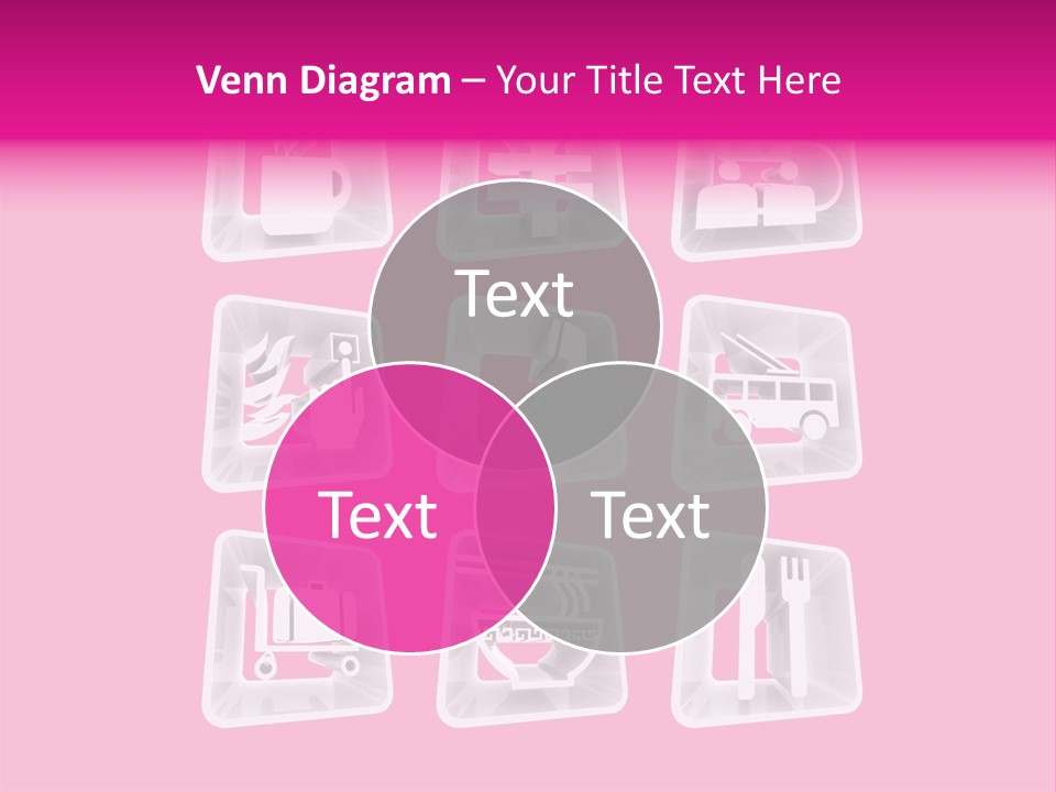 A Bunch Of Different Items In A Plastic Container PowerPoint Template
