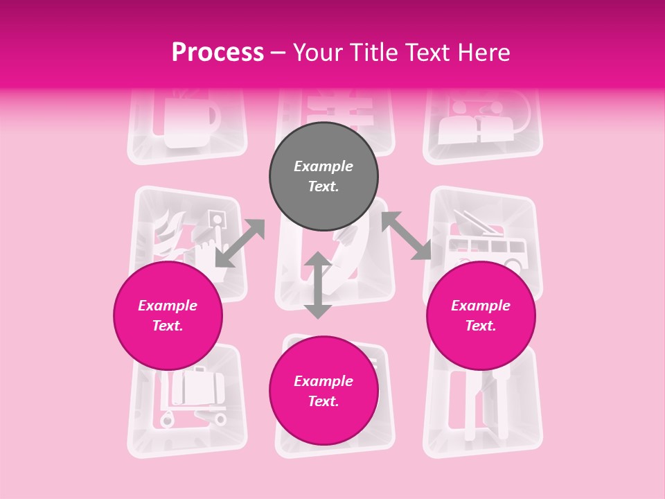 A Bunch Of Different Items In A Plastic Container PowerPoint Template